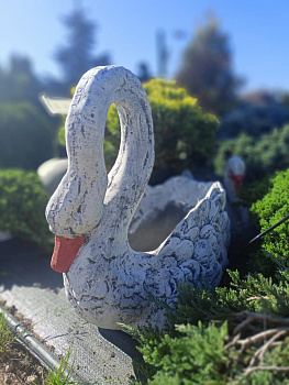 Ваза Лебедь большой Ж013 (бетон)