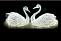 Световая композиция «Пара лебедей»